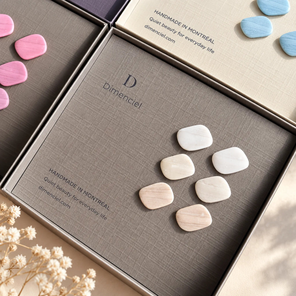 The Textured Pebble Trio | Minimalist Textured Pebble Ear Studs