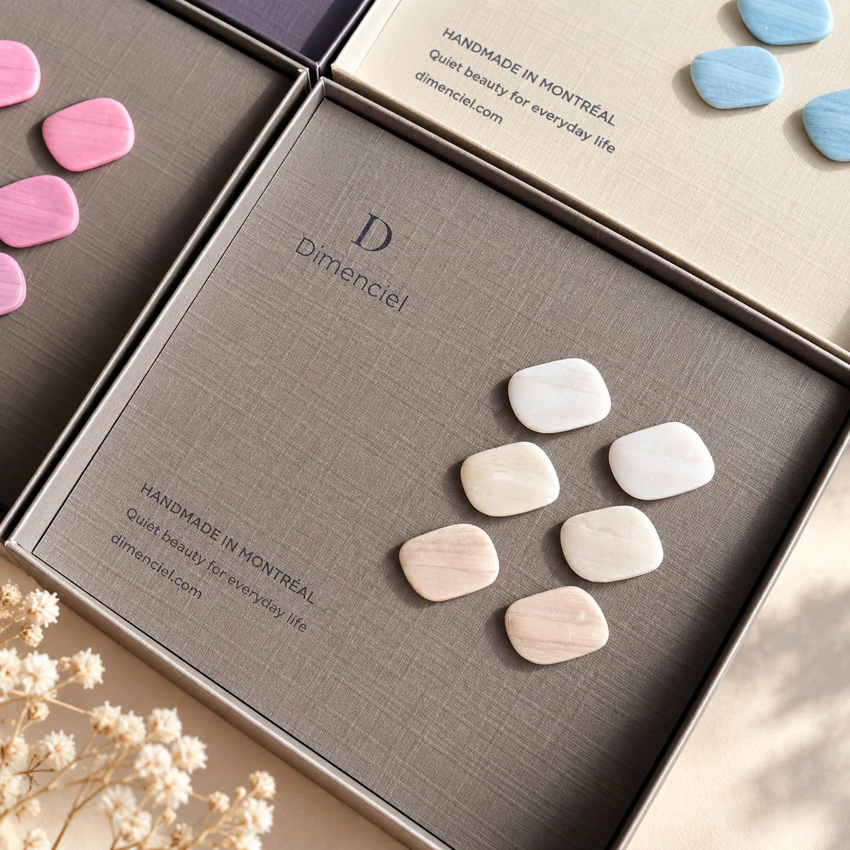 The Textured Pebble Trio | Minimalist Textured Pebble Ear Studs