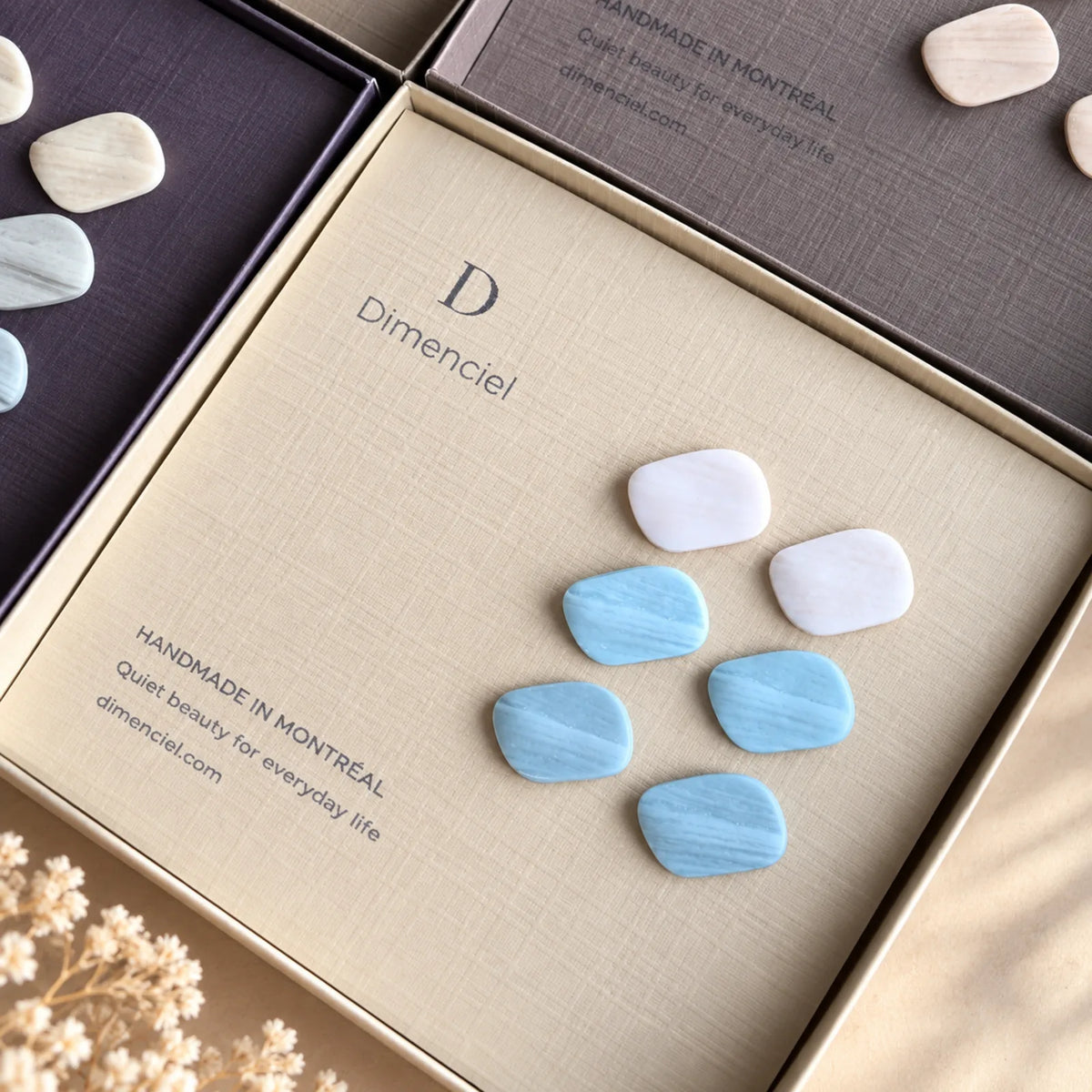 The Textured Pebble Trio | Minimalist Textured Pebble Ear Studs