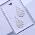 Pearl White Tear Drop Earrings