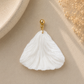 Pearl White Petal Earrings