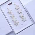 Pearl White Flower Earrings