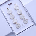Pearl White Dangle Earrings