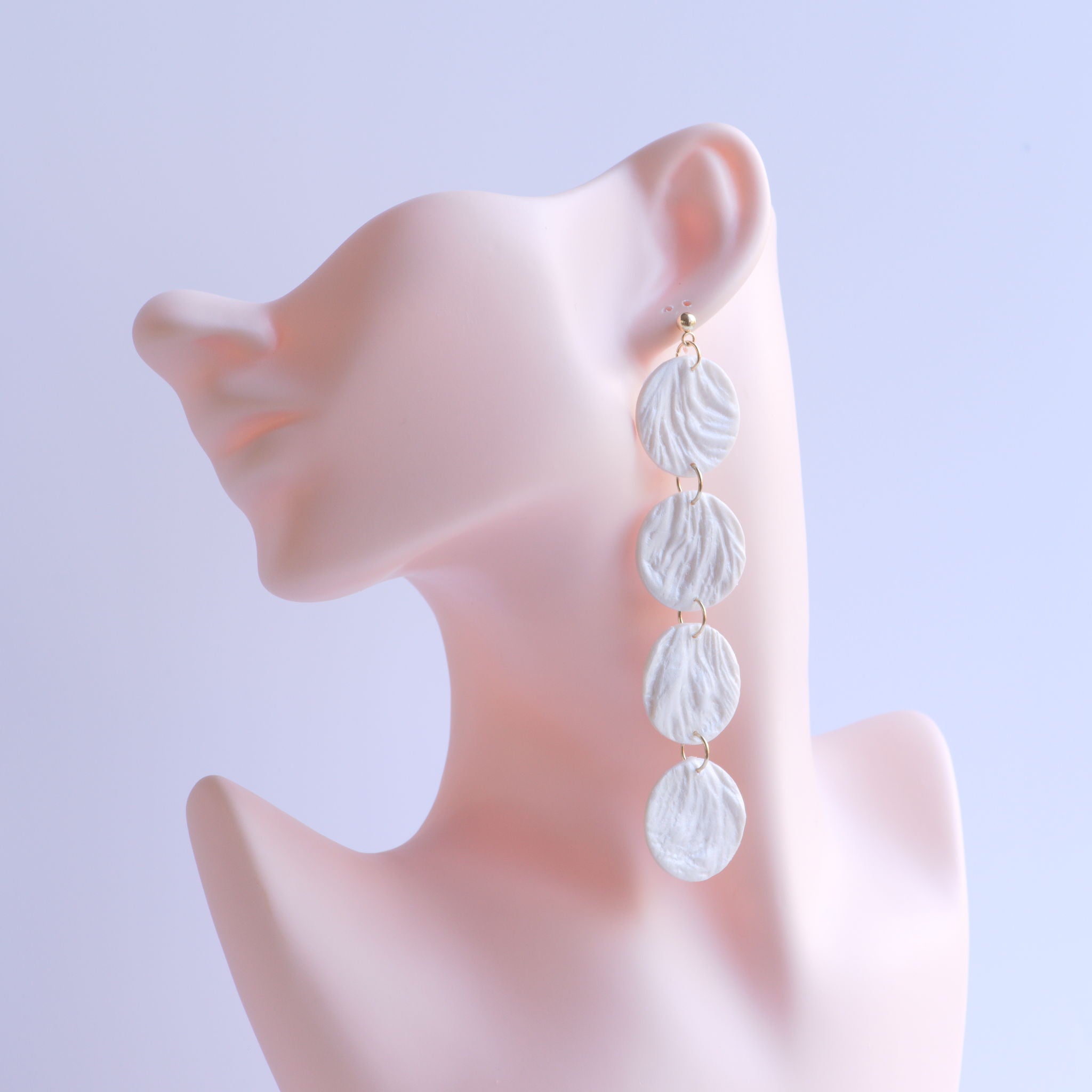 Pearl White Dangle Earrings