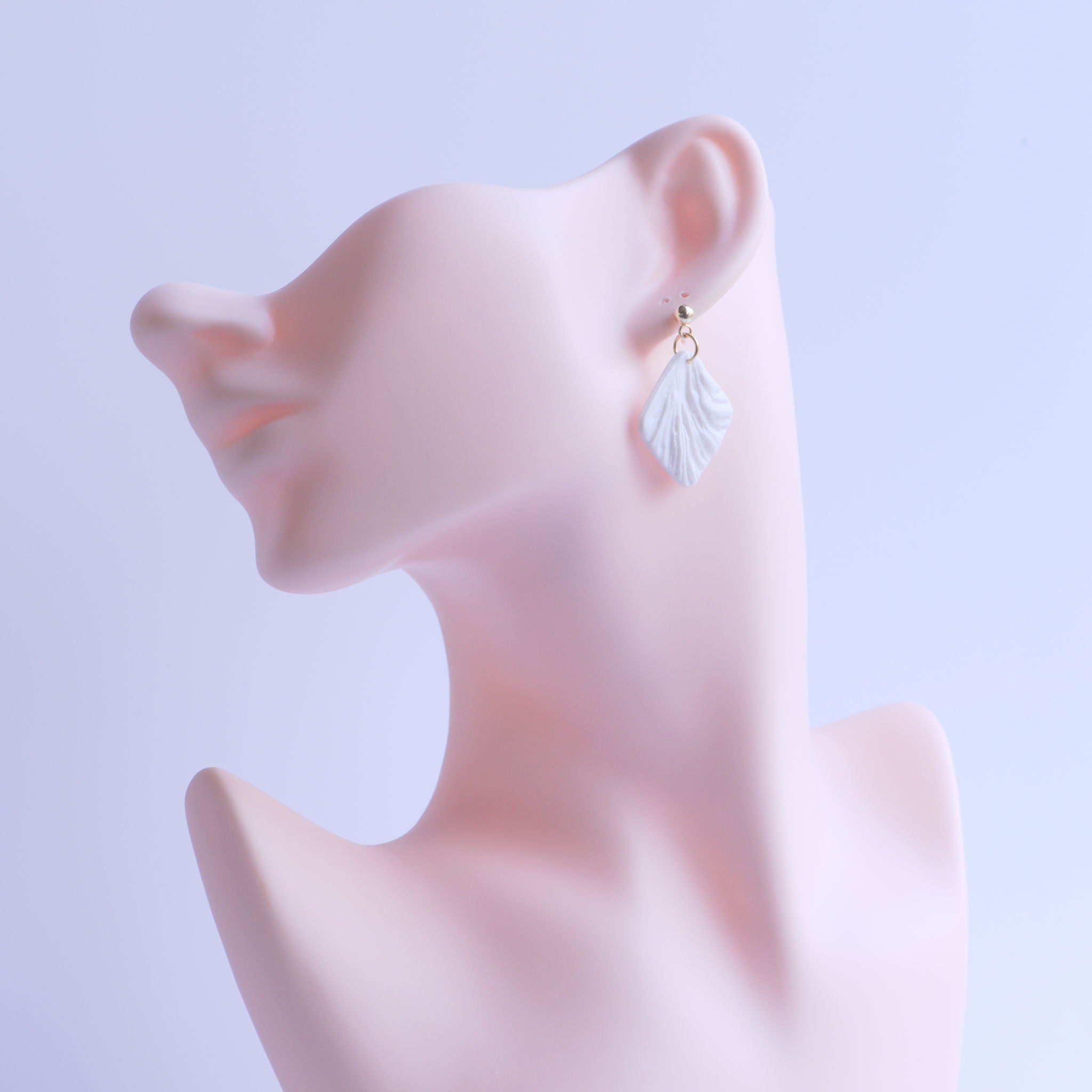 Pearl White Square Earrings