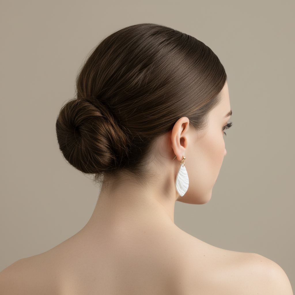 Minimalist Earrings Pearl White Lightweight Teardrop