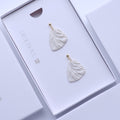 Pearl White Butterfly Wing Earrings