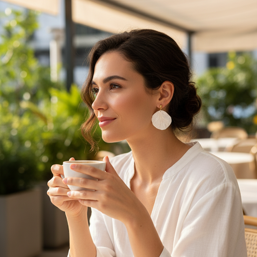 Outdoor Coffee Tiny Earring