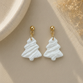 Pearl Christmas Tree Earring Pair