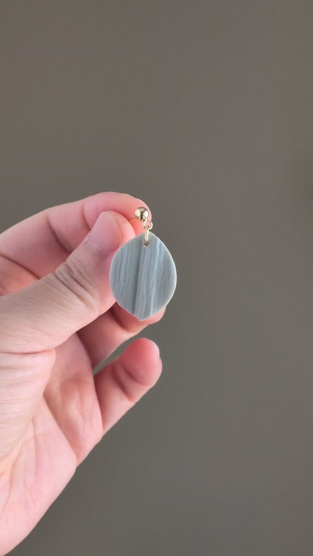 The Callista Drop in Botanical Sage | Petal Drop Earrings