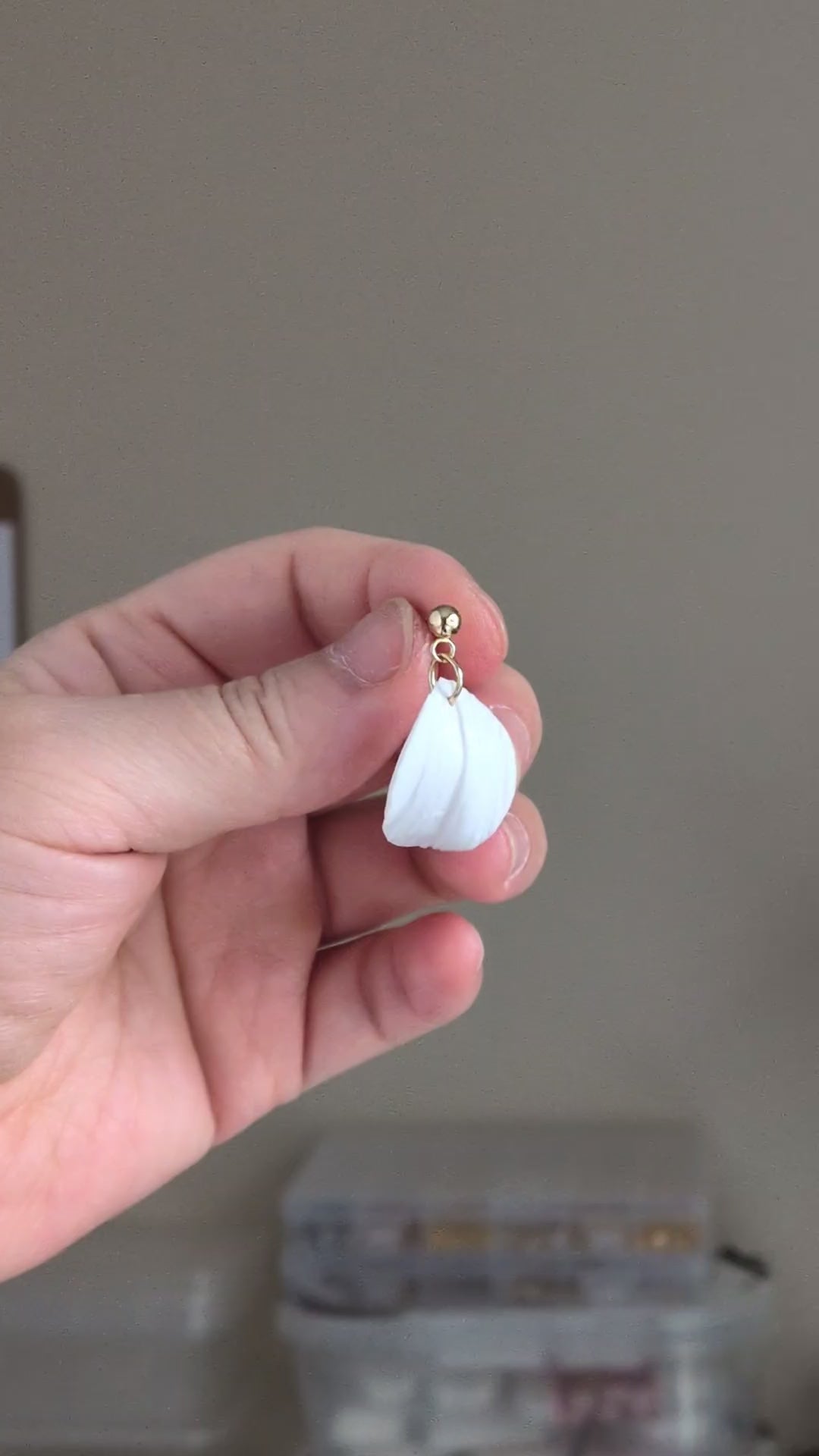 The Callista Drop in Ivory Pearl | Petal Drop Earrings